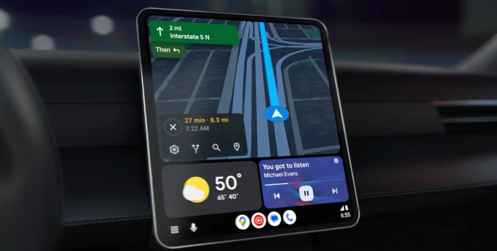 L’icona meteo di Android Auto sta per tornare anche sui display più piccoli