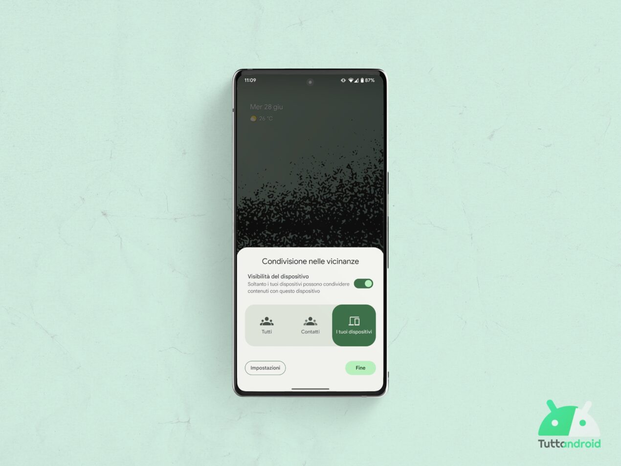 La condivisione nelle vicinanze di Android riceve una piccola novità