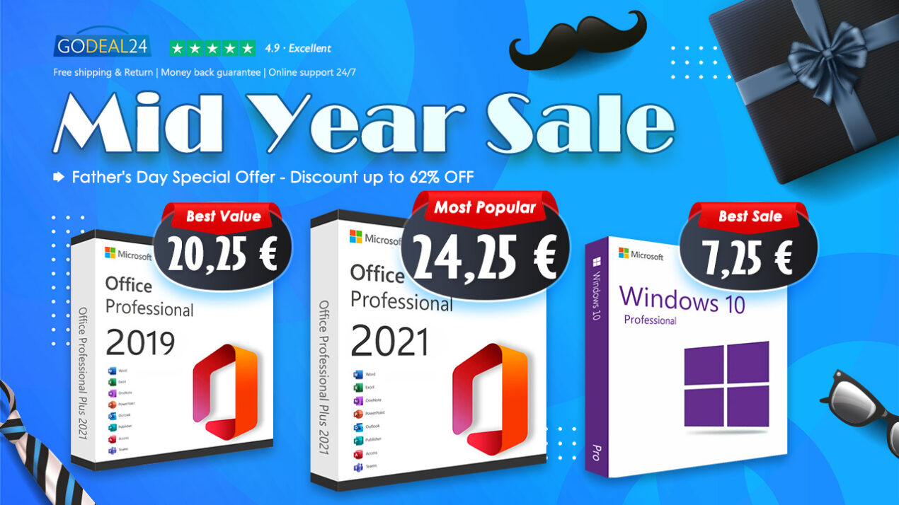 Con la Mid year Sale, tornano le promozioni su Windows e Office