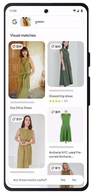 Google Lens ricerca prodotti simili