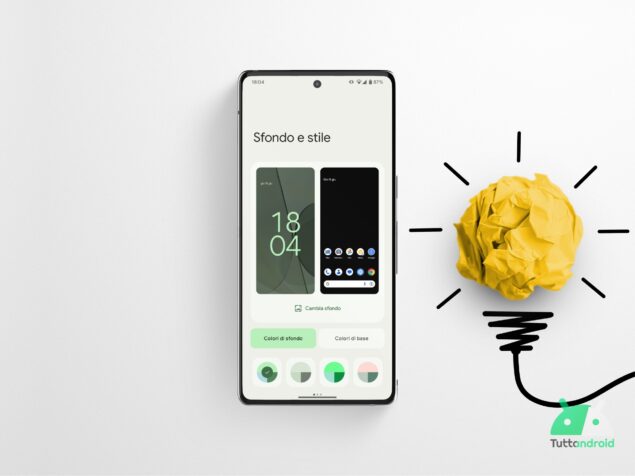 L'app "Sfondo e stile", utile per la personalizzazione degli smartphone Google Pixel