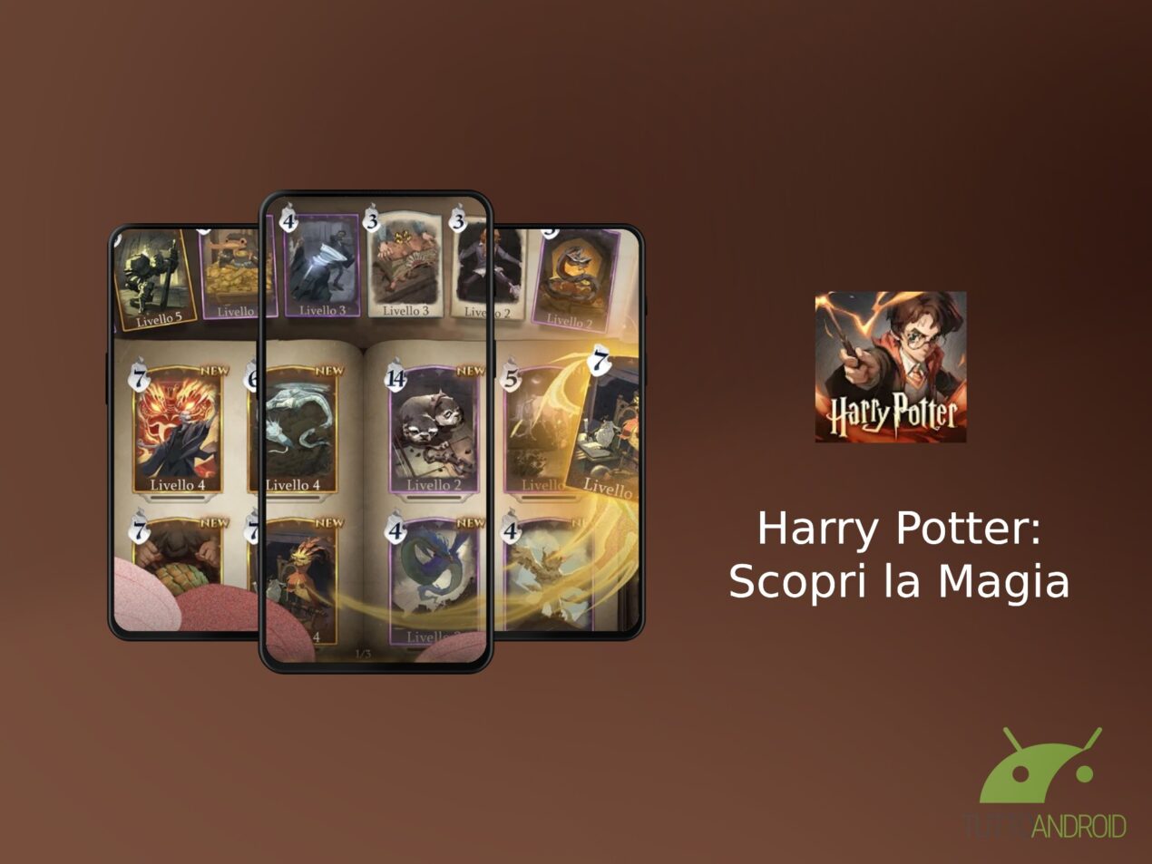 Il gioco di carte collezionabili di Harry Potter disponibile su Android da oggi