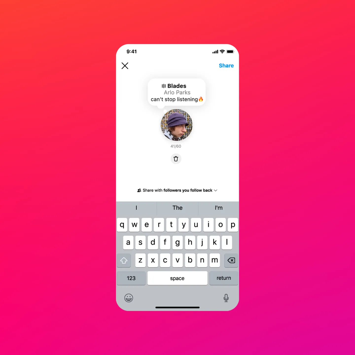 instagram note musica