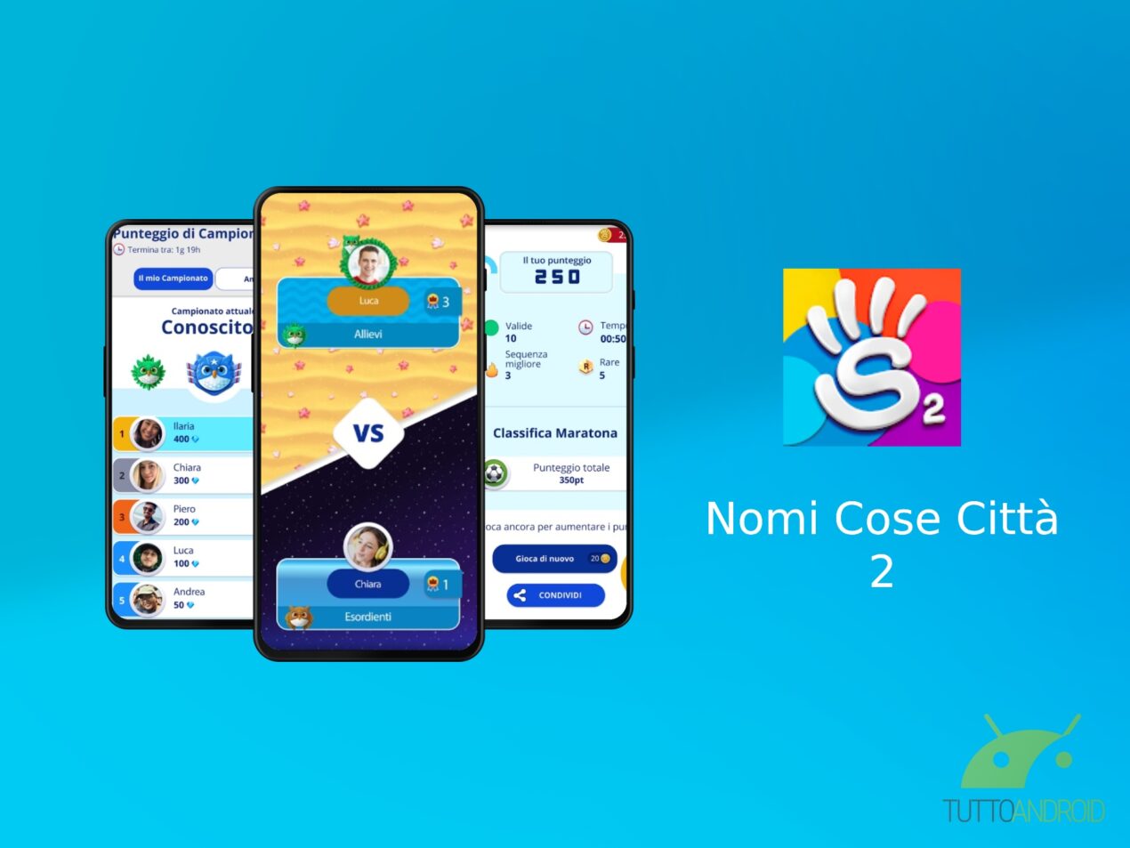 L'app Nomi Cose Città 2 mette alla prova la vostra cultura generale