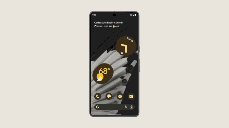 Pannello Google Home Android 13 QPR3 Pixel Feature Drop