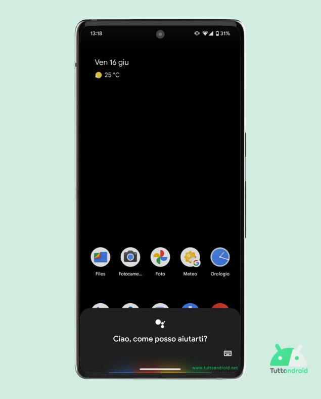 Google Assistant in azione su Google Pixel 7 Pro