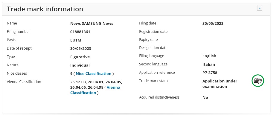 Samsung News EUIPO