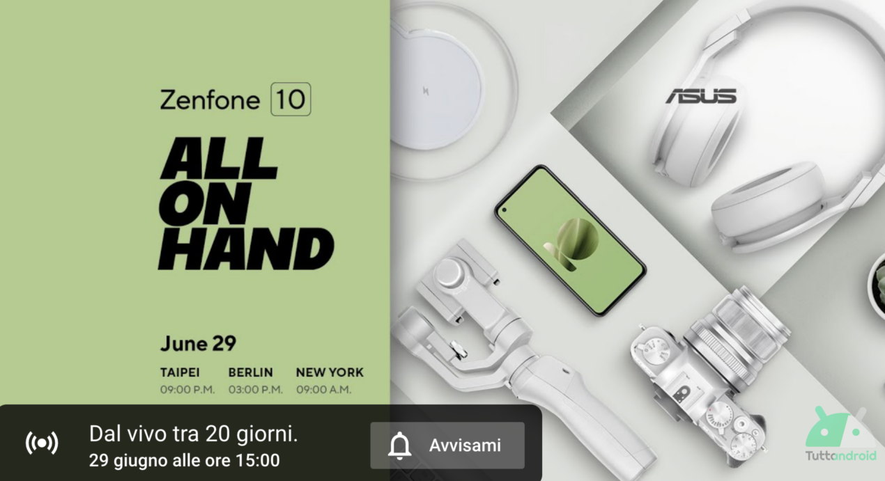 ASUS anticipa ZenFone 10: ufficiali data di lancio, render e varie specifiche