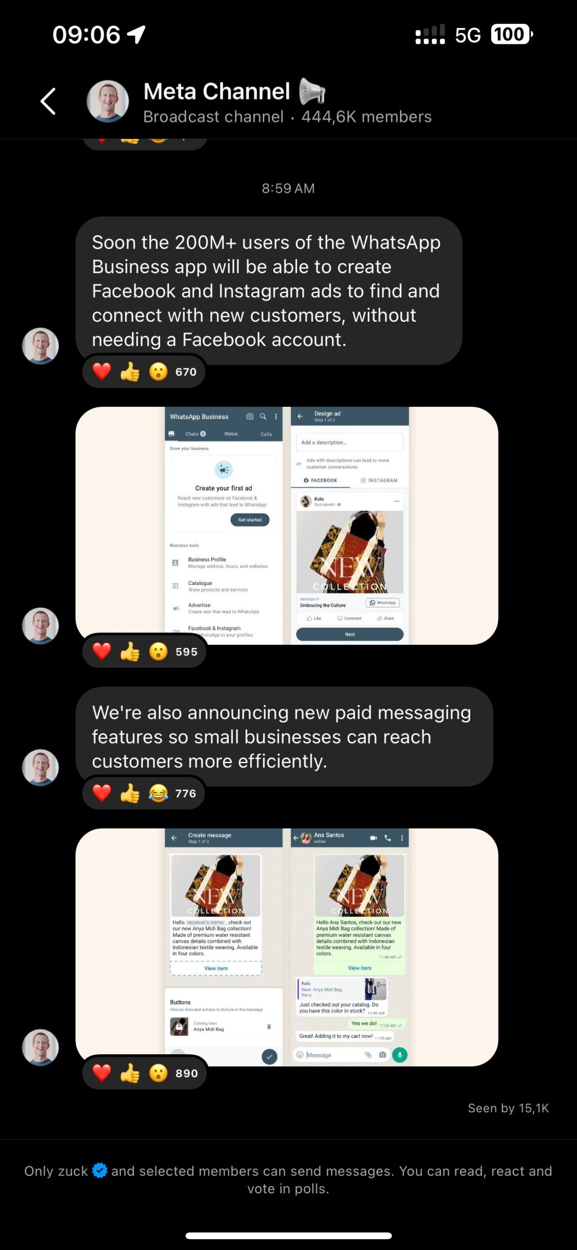 canali WhatsApp campagne pubblicitarie