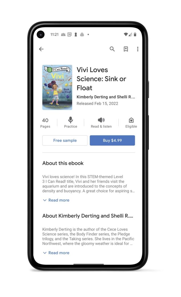 Google Play Libri pratica di lettura