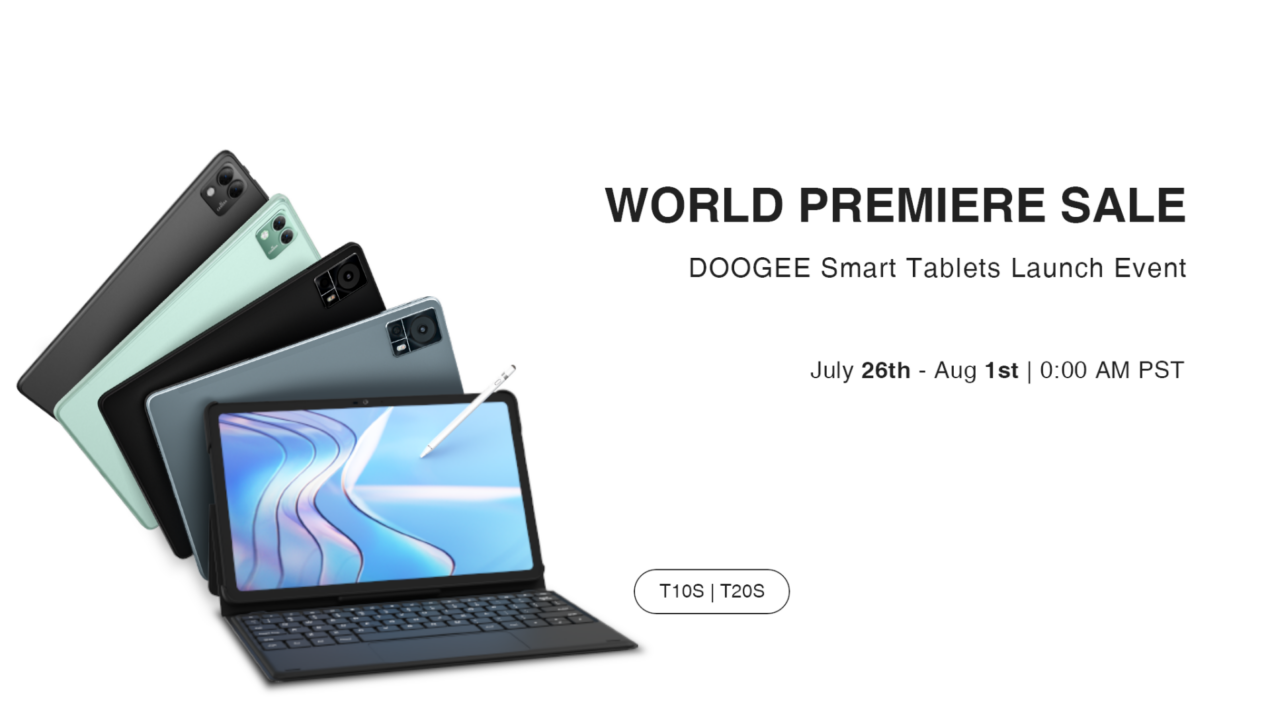 I nuovi tablet DOOGEE T10S e T20S già in offerta anche su Amazon