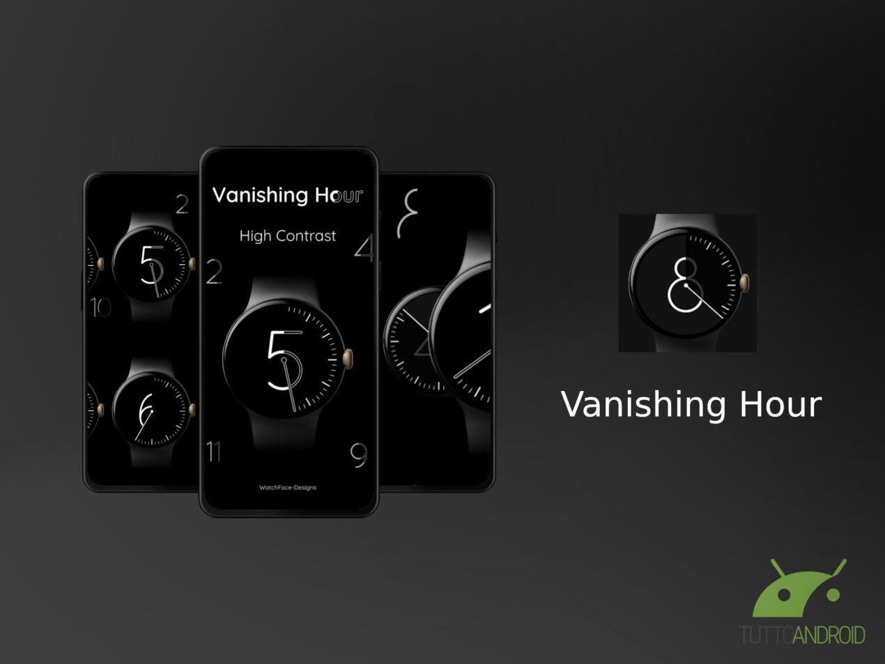 Il quadrante Vanishing Hour offre una visione elegante e filosofica del tempo