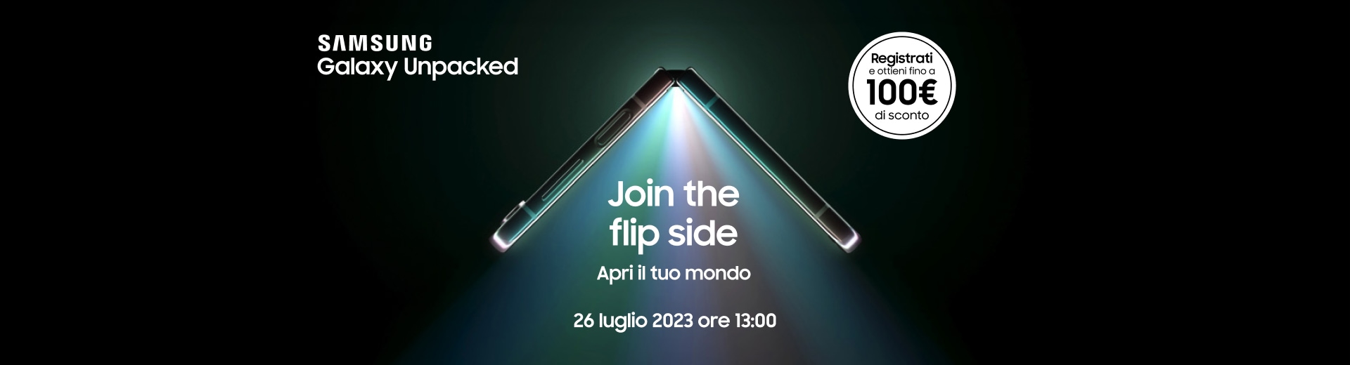 WINDTRE sconto 100 euro sui Samsung Galaxy Z Flip5 e Z Fold5