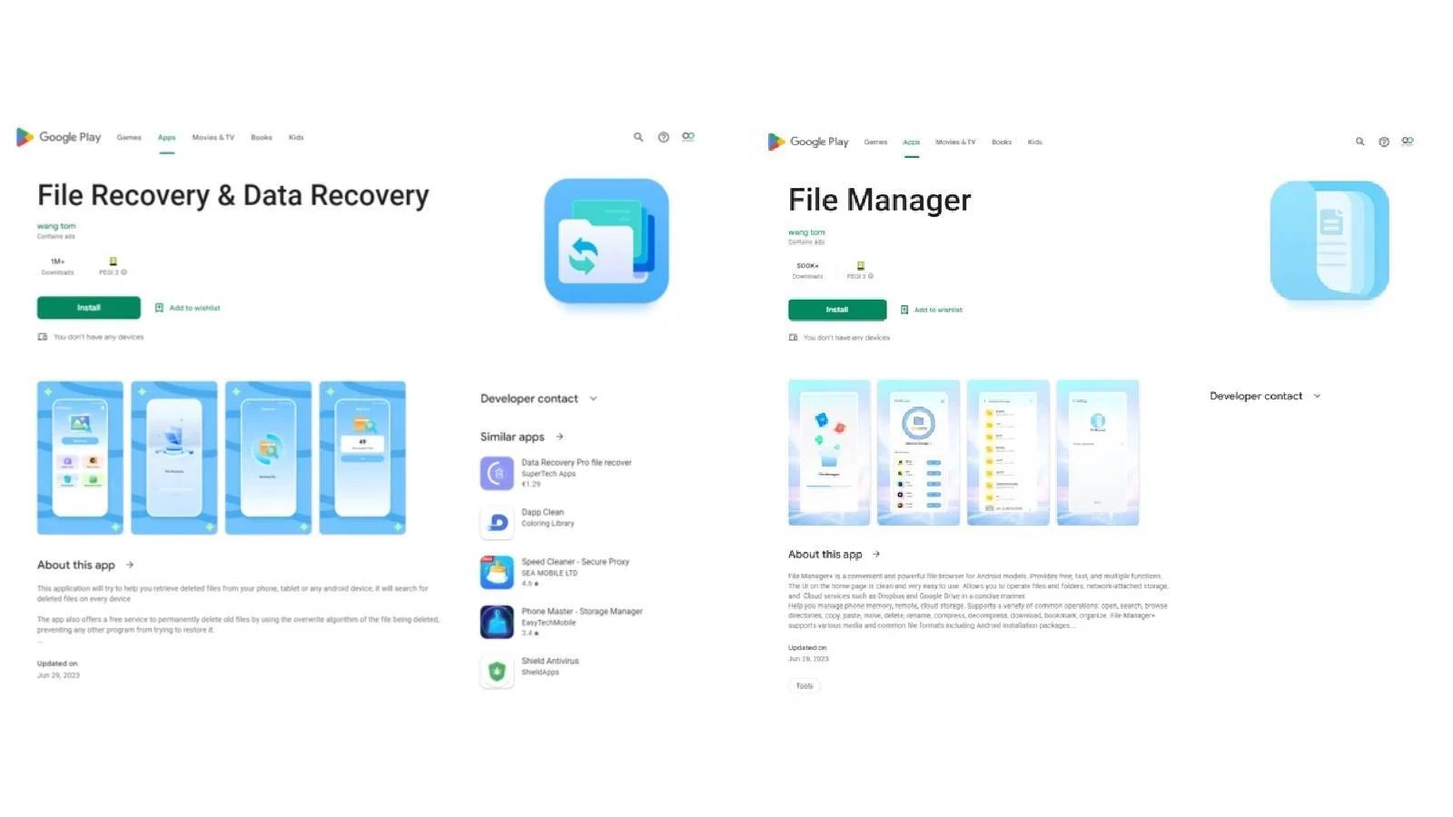 app spyware Google Play Store