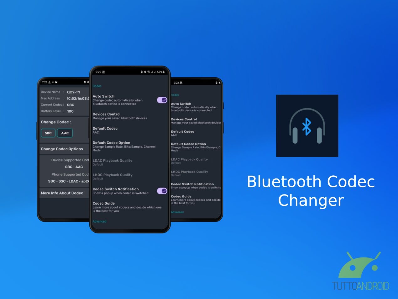 L'app Bluetooth Codec Changer vi permette di impostare il codec che preferite