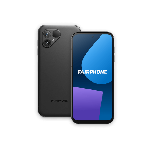 Fairphone 5 Matte Black - fronte e retro