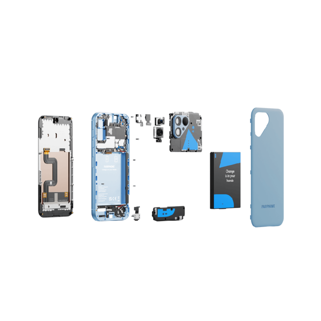 Fairphone 5 Sky Blue - componenti