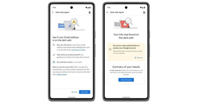Google Dark Web Report