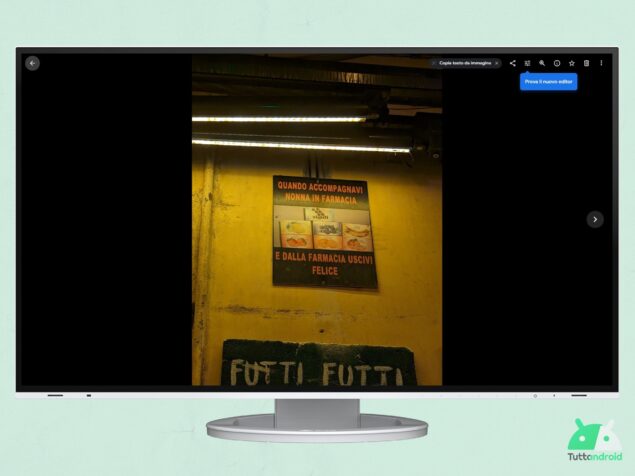 Google Foto Web - nuovo editor