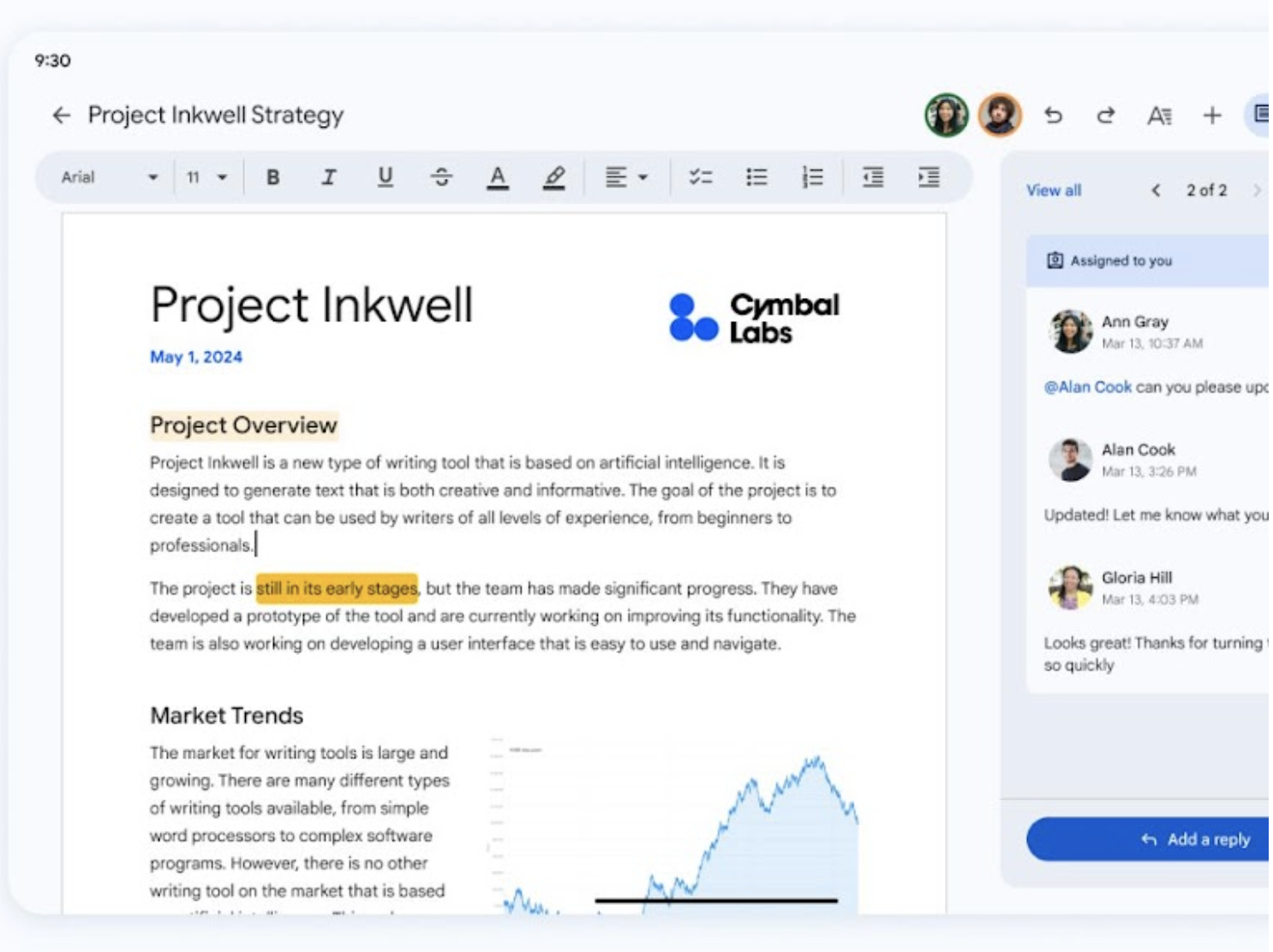 Google Workspace app aggiornate visivamente