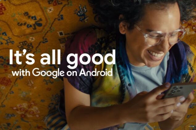 Google on Android spot