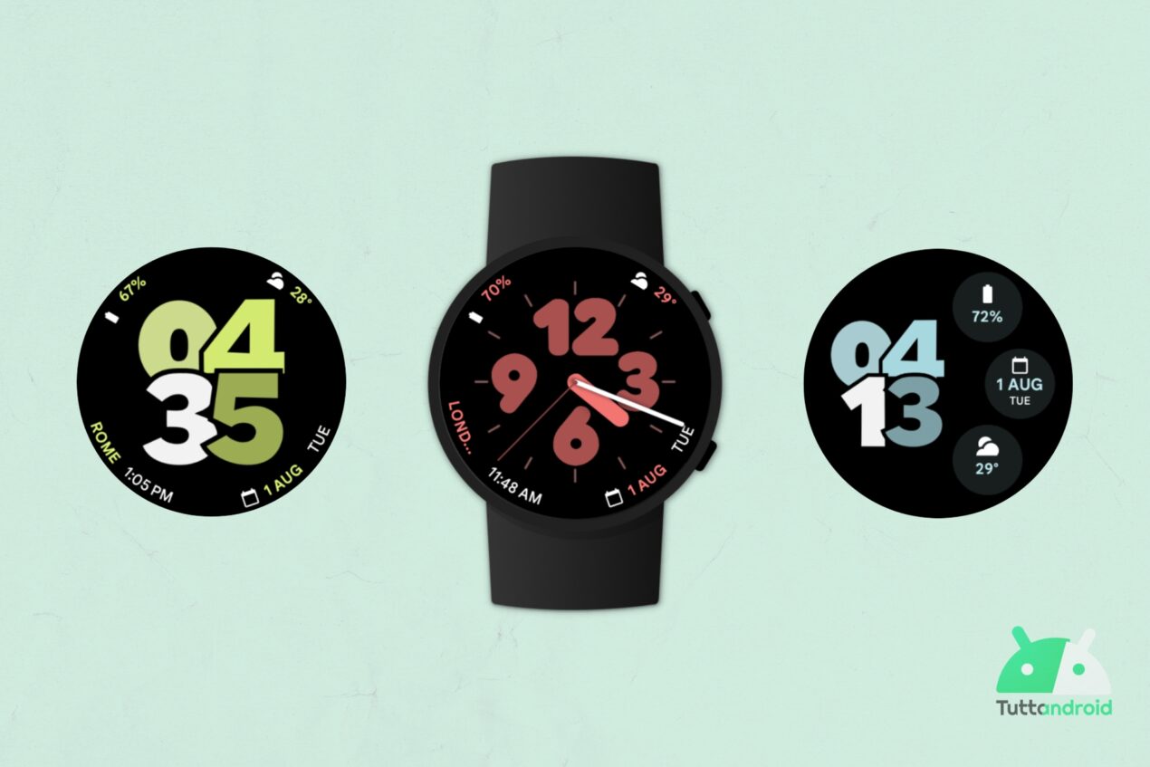 Il look di Pixel Watch 2 su qualsiasi smartwatch Wear OS con queste watch face