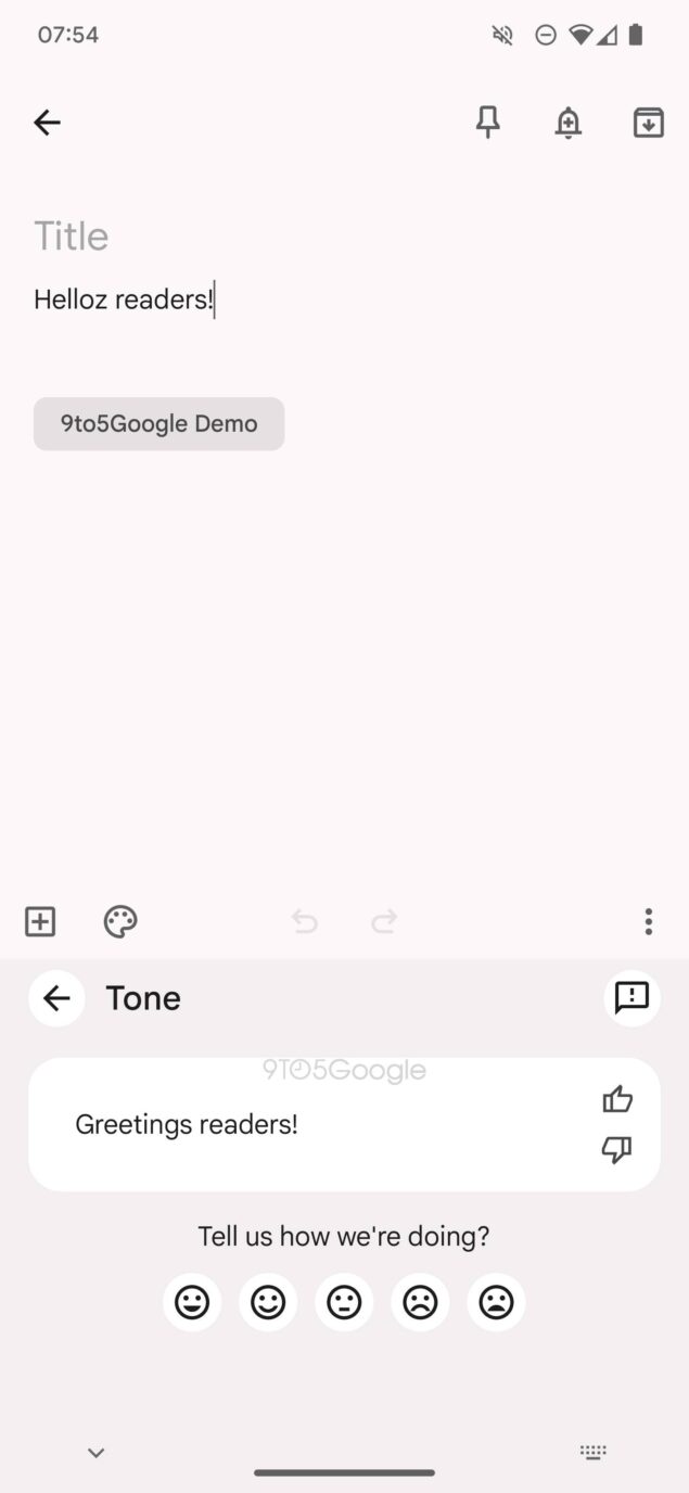 Gboard tono AI