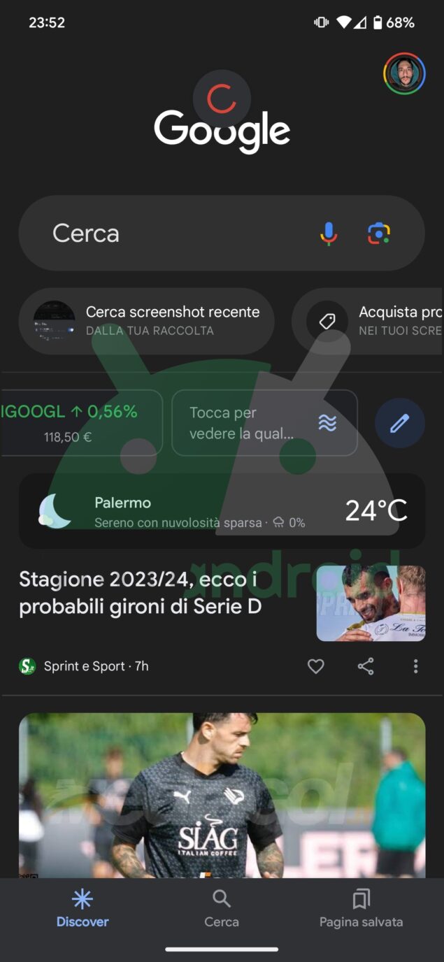 Google Discover qualità aria