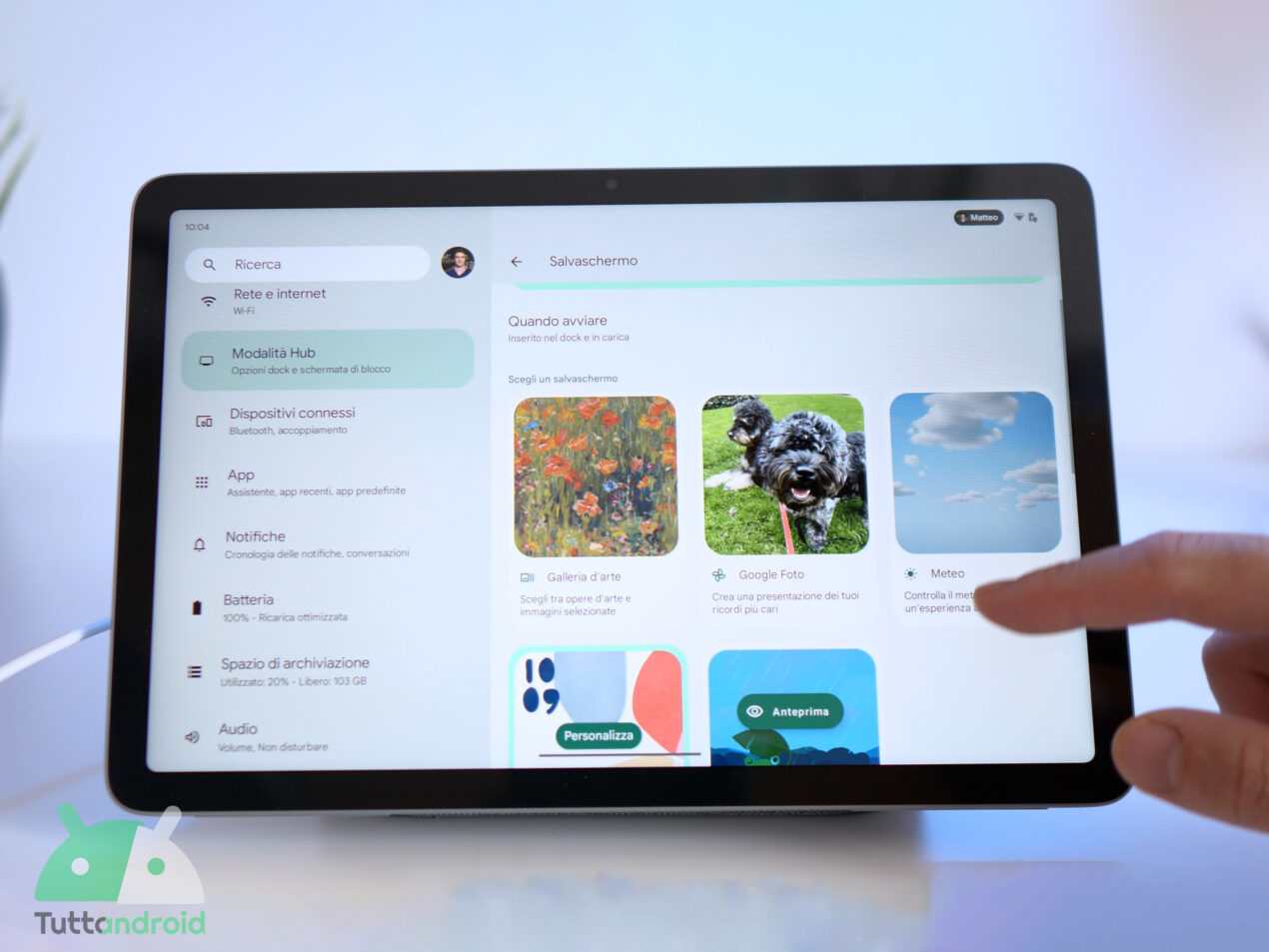 Google Pixel Tablet è disponibile in Italia venduto e spedito da Amazon