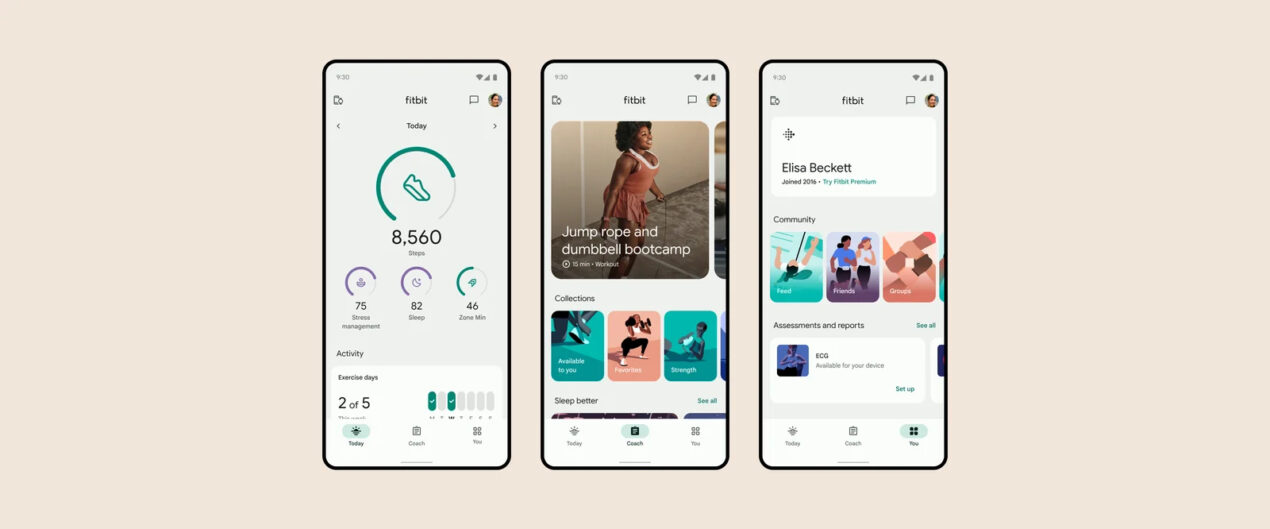 Google rivoluziona l'app Fitbit: arrivano il Material You e tante nuove funzioni