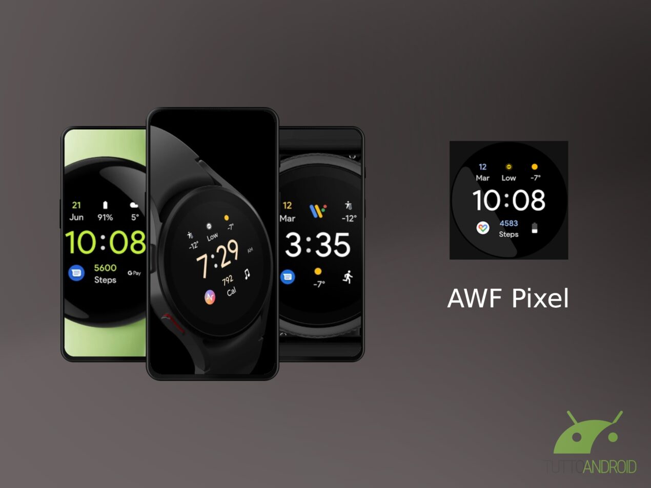 Awf Pixel porta la watchface predefinita di Wear OS su tutti gli smartwatch