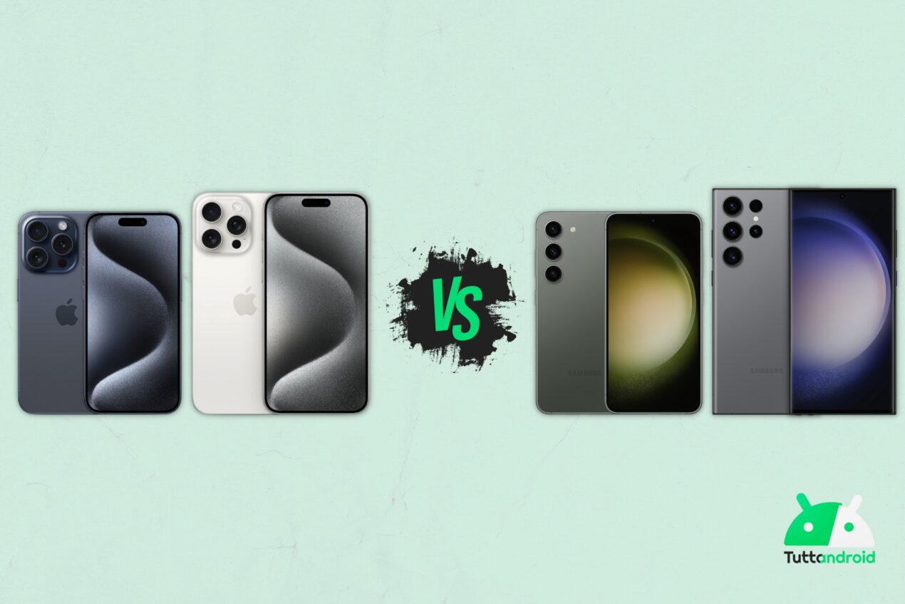I nuovi Apple iPhone 15 Pro sfidano i Samsung Galaxy S23