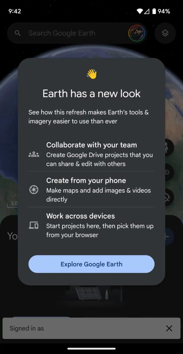 Google Earth nuovo design 1