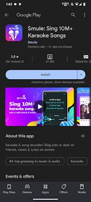 google play store barra di navigazione