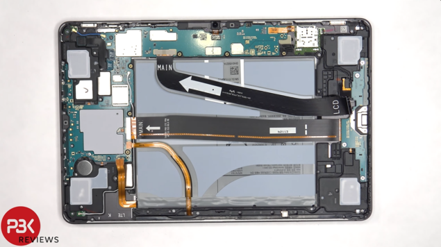 interno di Samsung Galaxy Tab S8