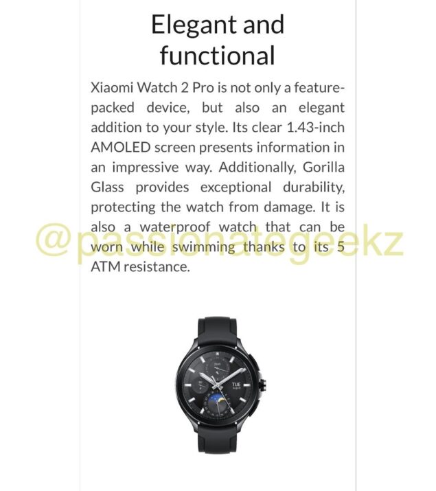 Xiaomi Watch 2 Pro marketing leak 3