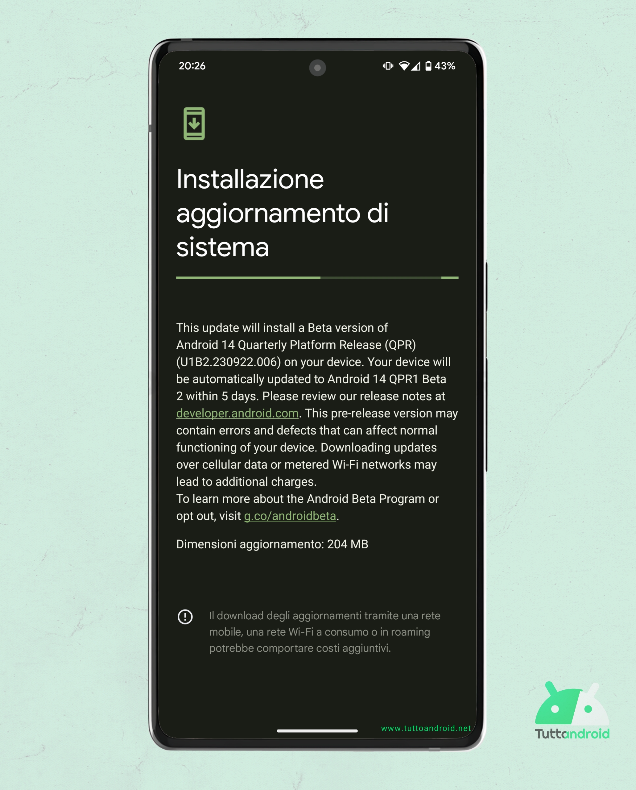 Android 14 QPR1 beta 2 on Google Pixel 7 Pro