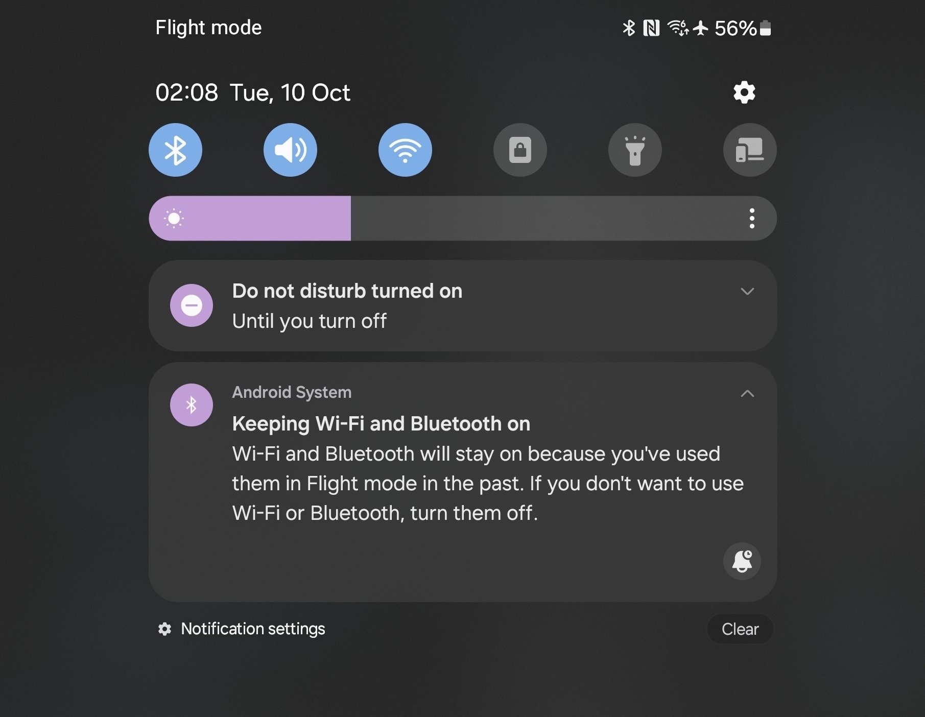 One UI 6 modalità aereo