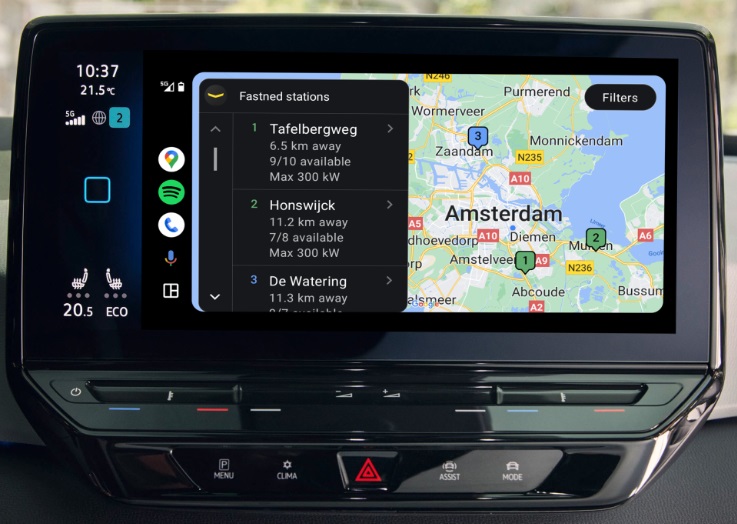 Fastned Android Auto