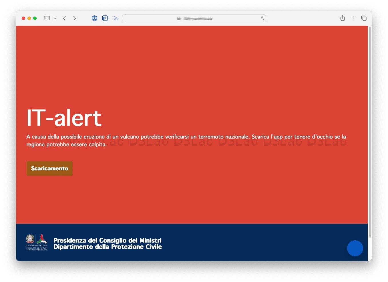 Finto portale IT-Alert veicolo malware Android SpyNote