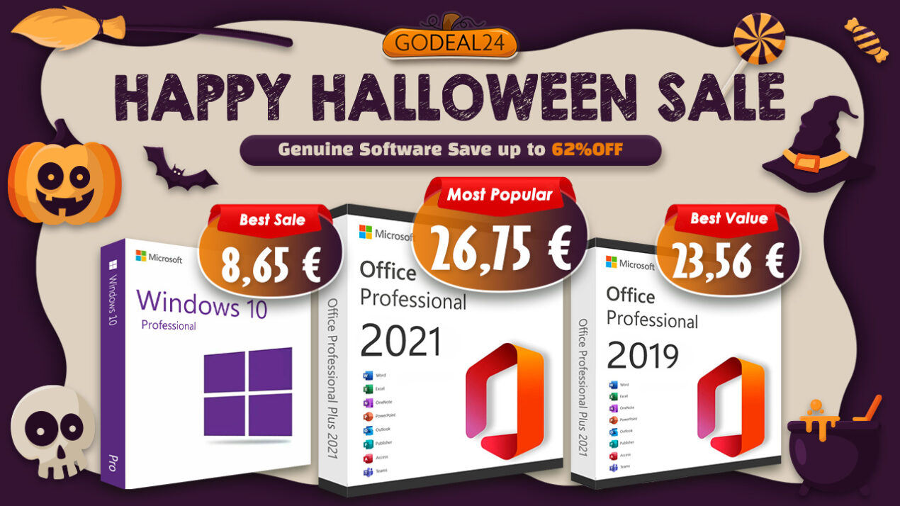 Ecco il dolcetto di Halloween di Godeal24: Office 2021 a partire da 15 euro