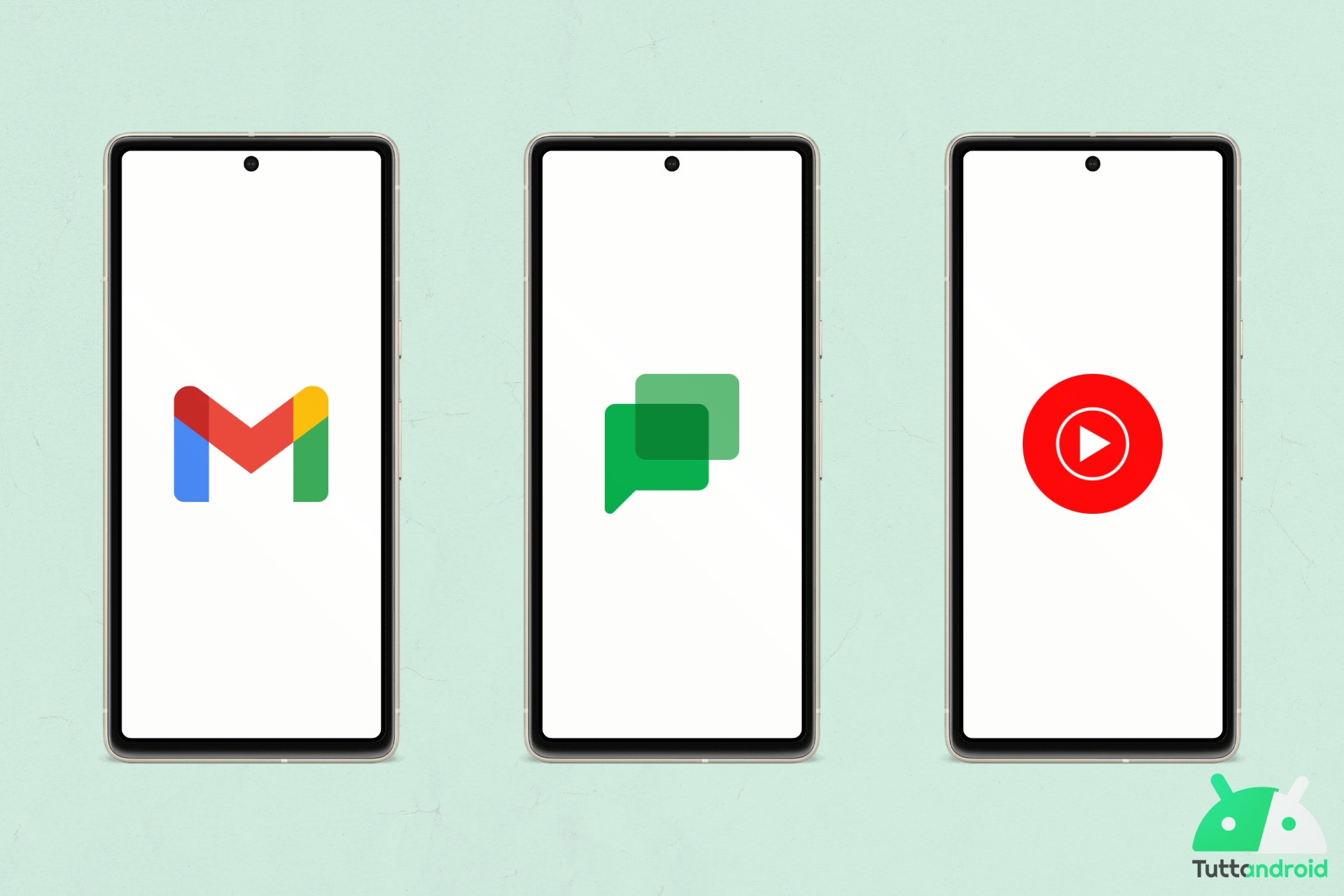 Gmail Google Chat YouTube Music