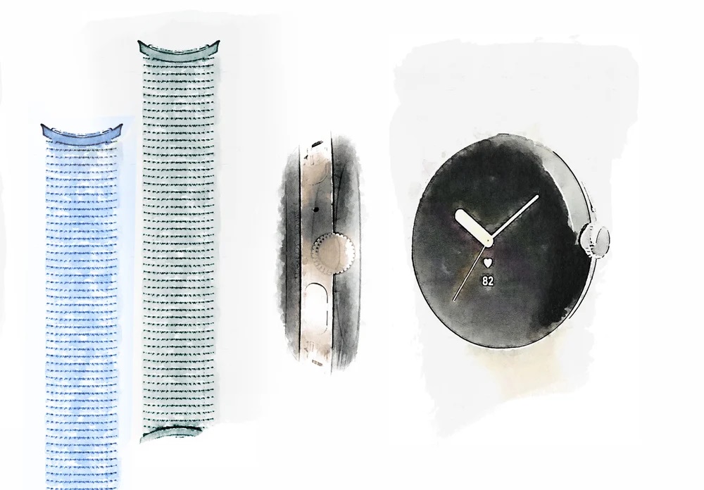 Google Pixel Watch 2 sketch