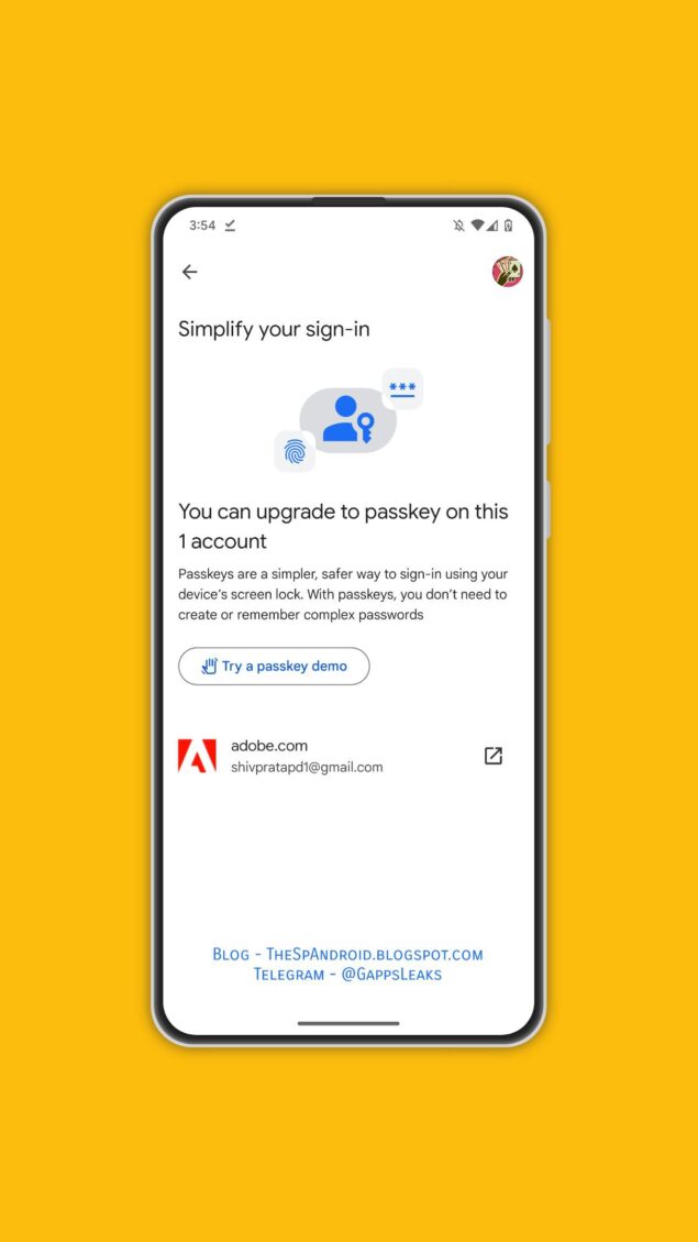 Google Play Services - novità nascosta gestore delle password