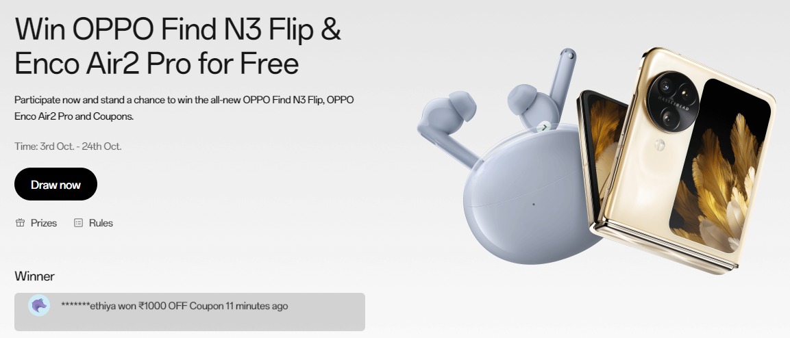 OPPO Find N3 Flip contest India