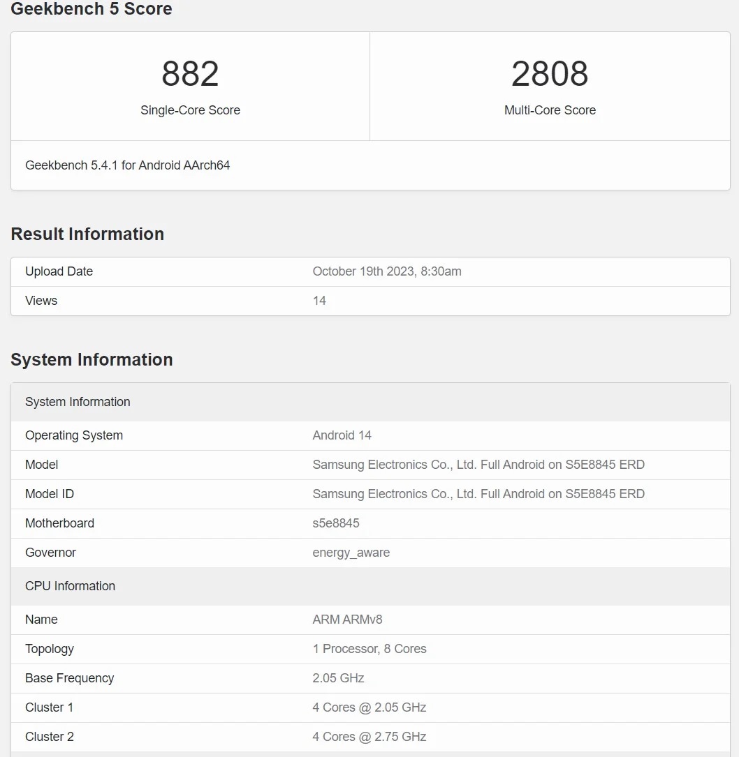 Samsung Exynos 1480 Xclipse 530 AMD GPU 2