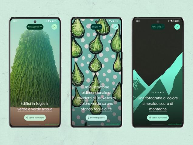 Gli Sfondi IA dei Google Pixel 8