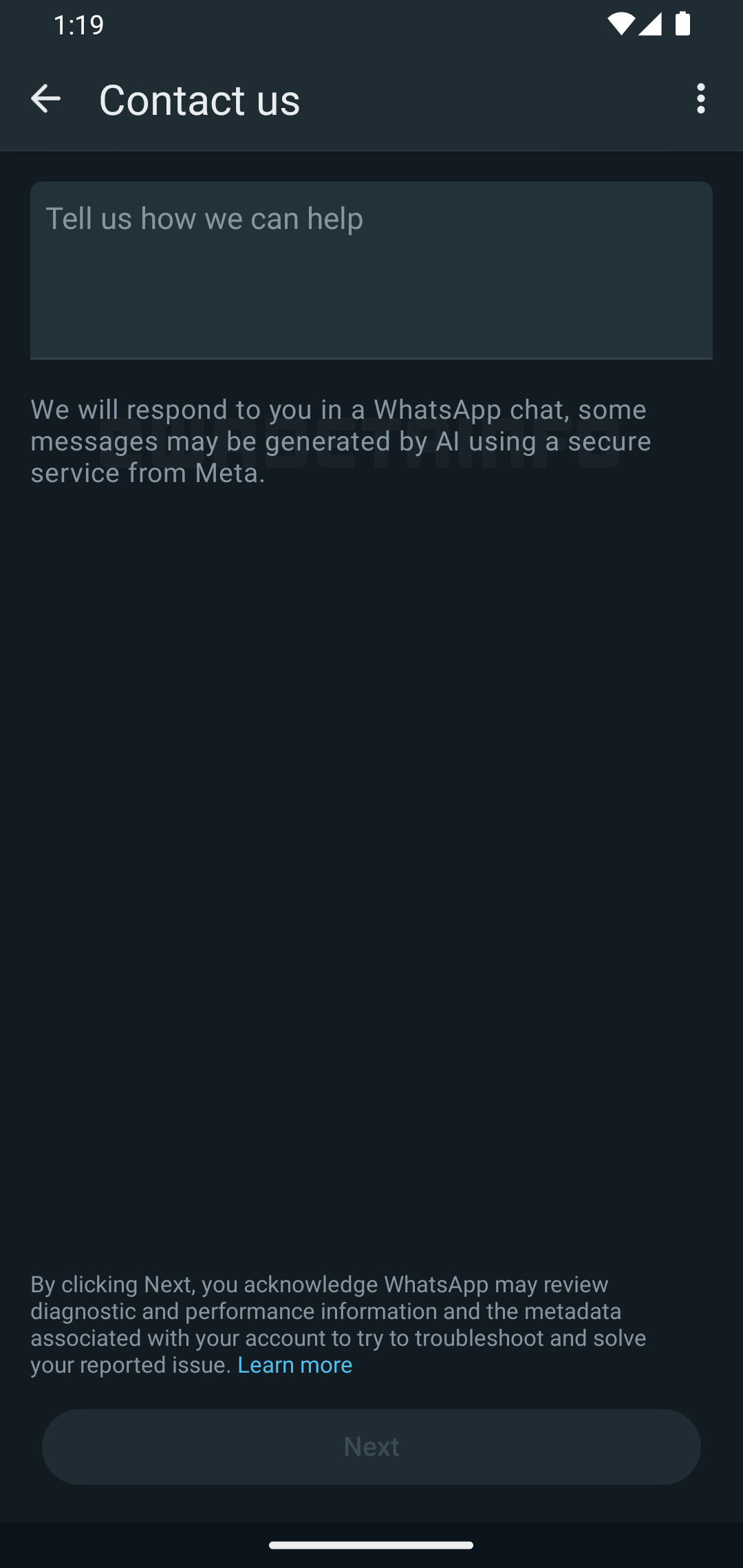 WhatsApp Beta 2.23.23.8 - AI Support