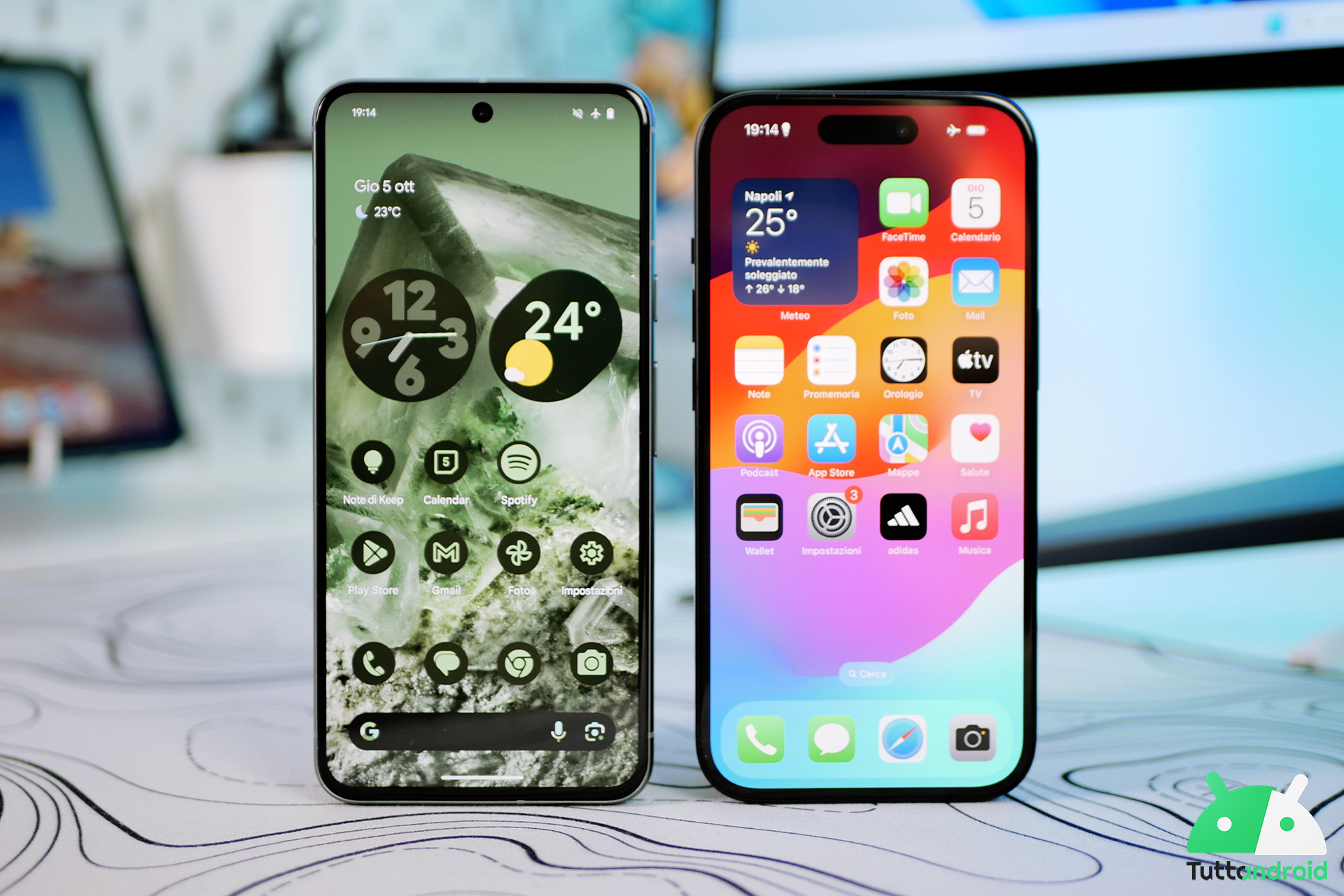 pixel 8 vs iphone 15 prestazioni