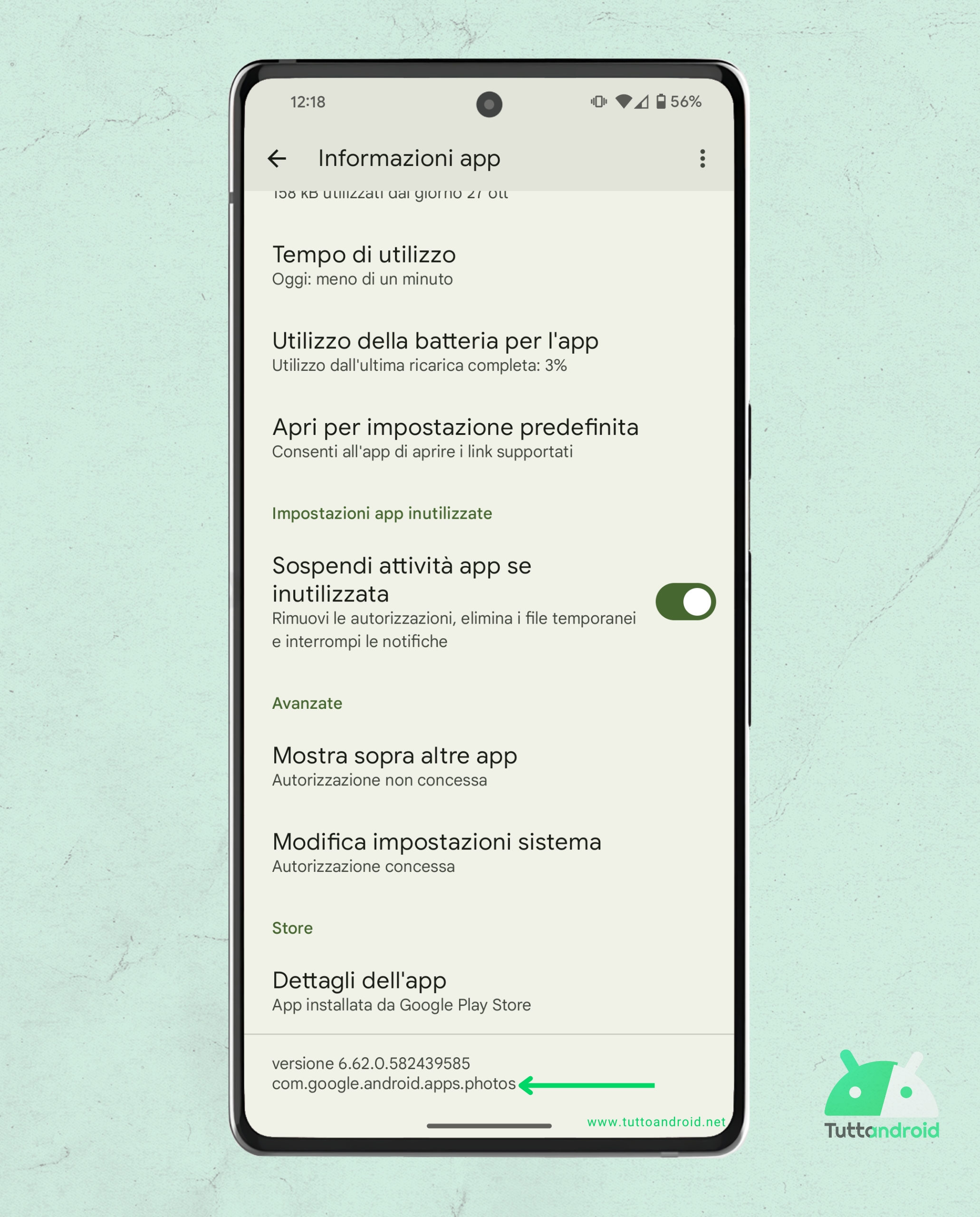 Android 14 QPR2 beta 1 - nome pacchetto app
